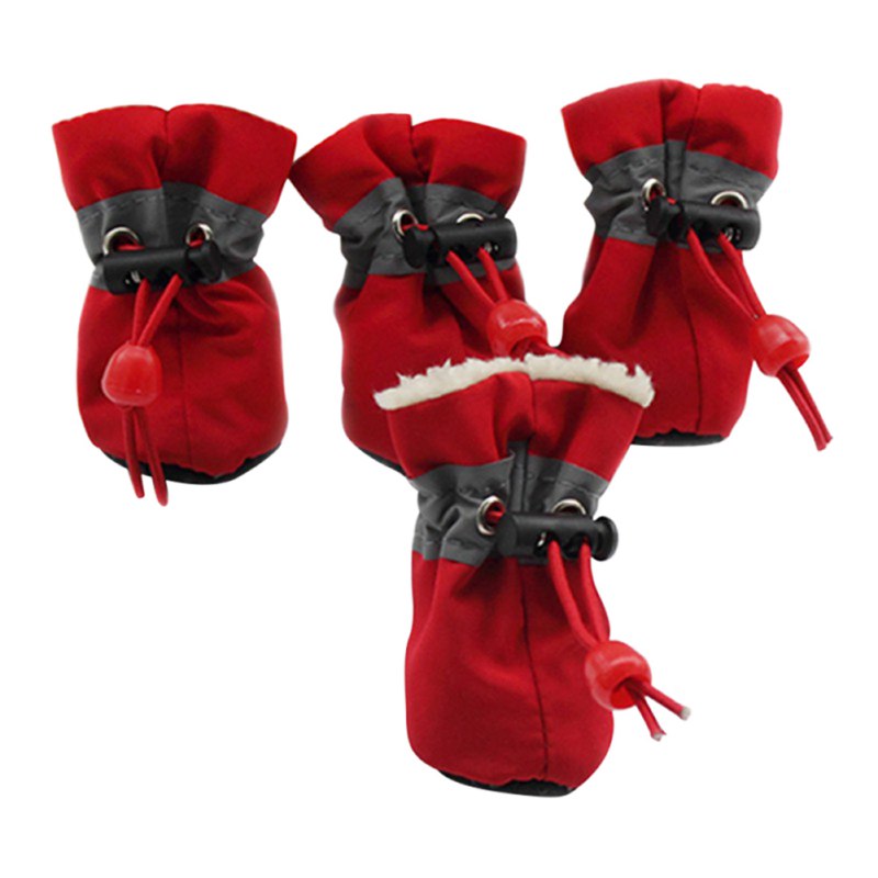 4pcs/set Winter Pet Shoes 
Anti-slip Snow Boots  
Small Cats/Dogs - Gillie's Boutique